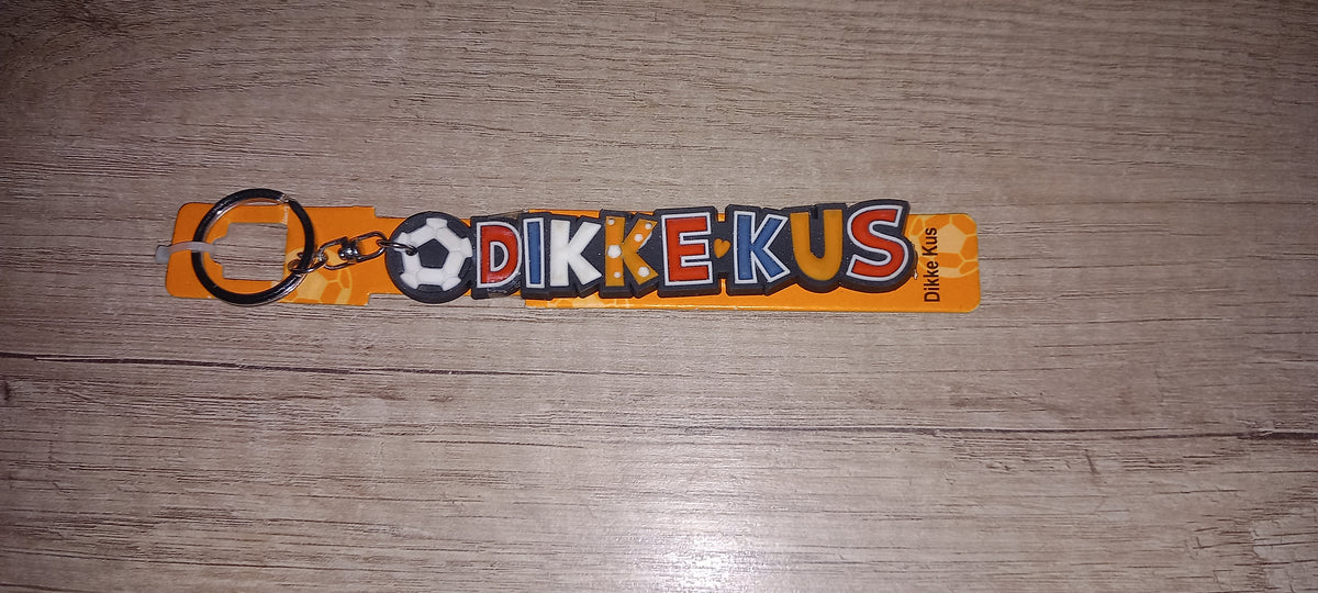 Sleutelhanger voetbal: Dikke kus