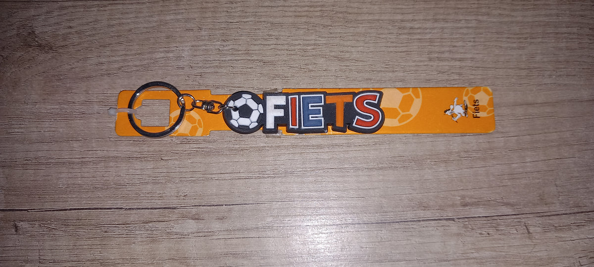 Sleutelhanger voetbal: Fiets