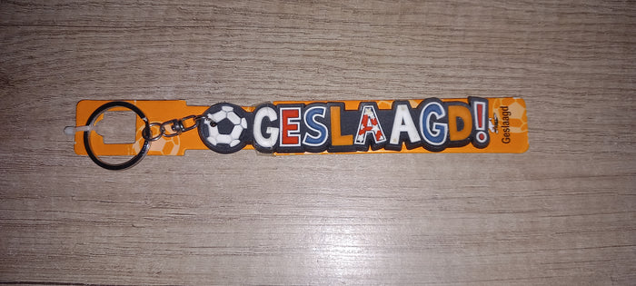 Sleutelhanger voetbal: Geslaagd