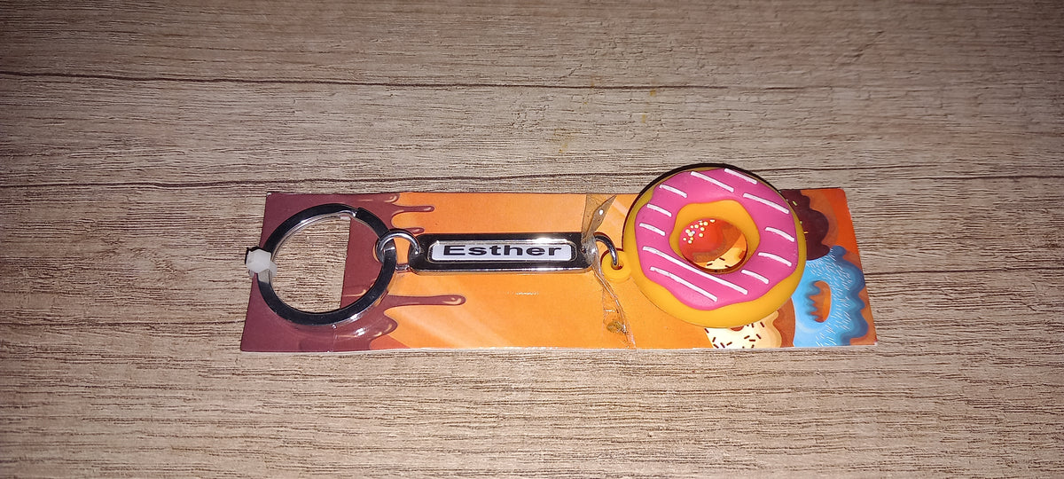 Sleutelhanger donut: Esther