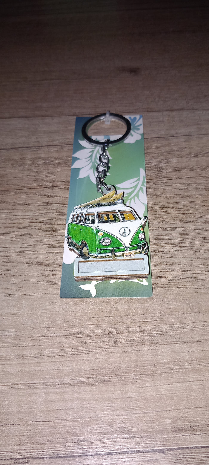 Sleutelhanger auto groen