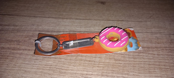 Sleutelhanger donut roze