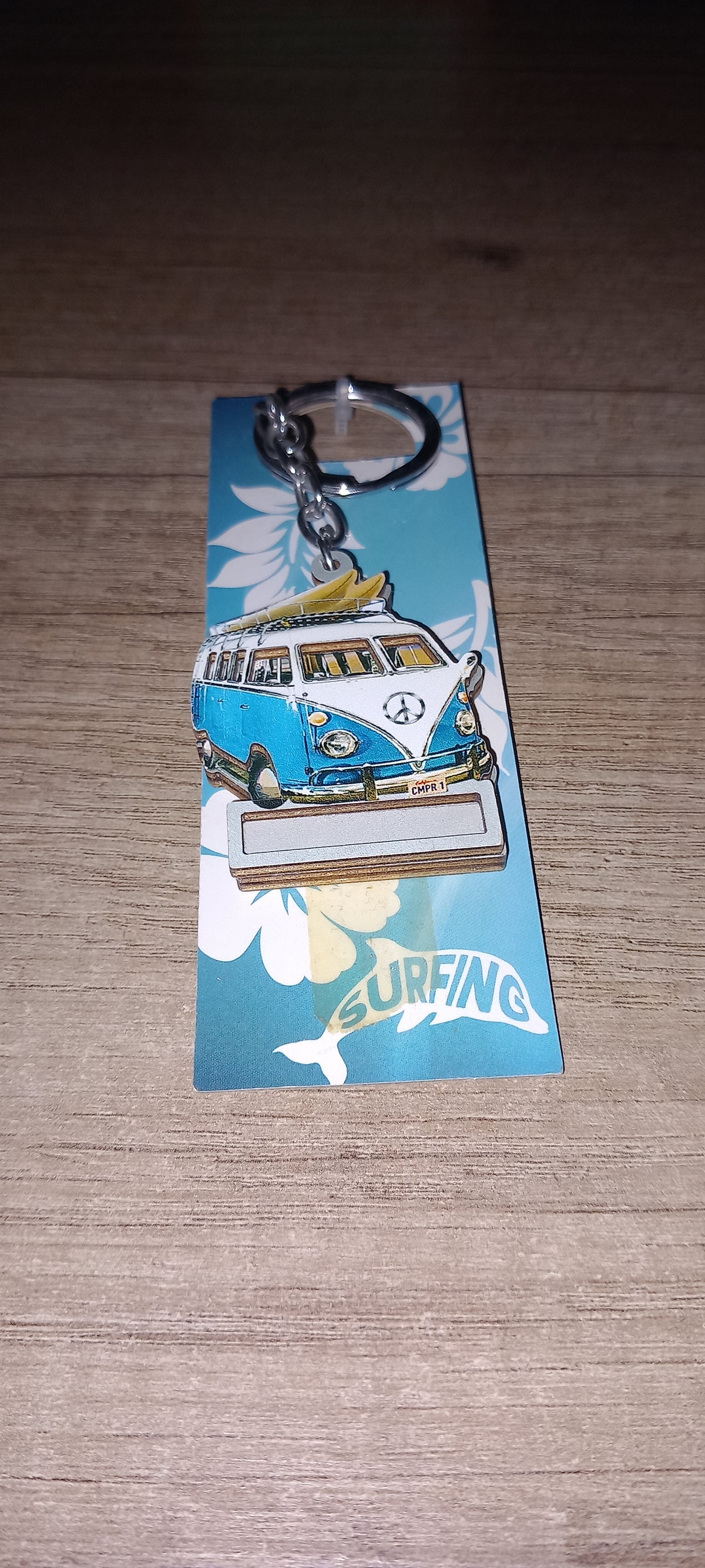 Sleutelhanger auto blauw