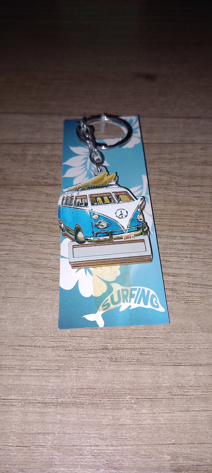 Sleutelhanger auto blauw