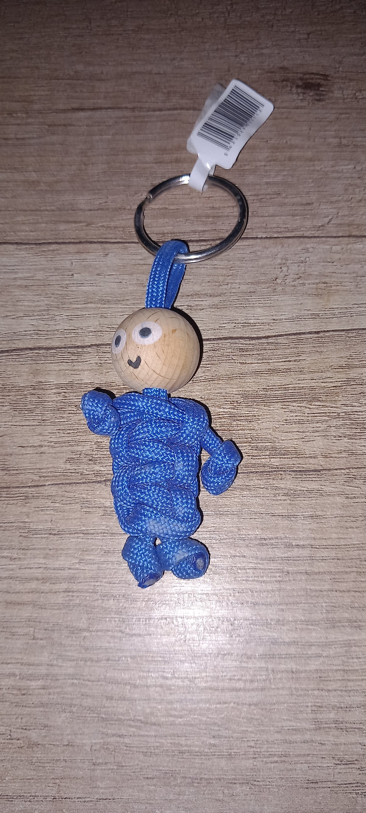 Sleutelhanger blauw poppetje