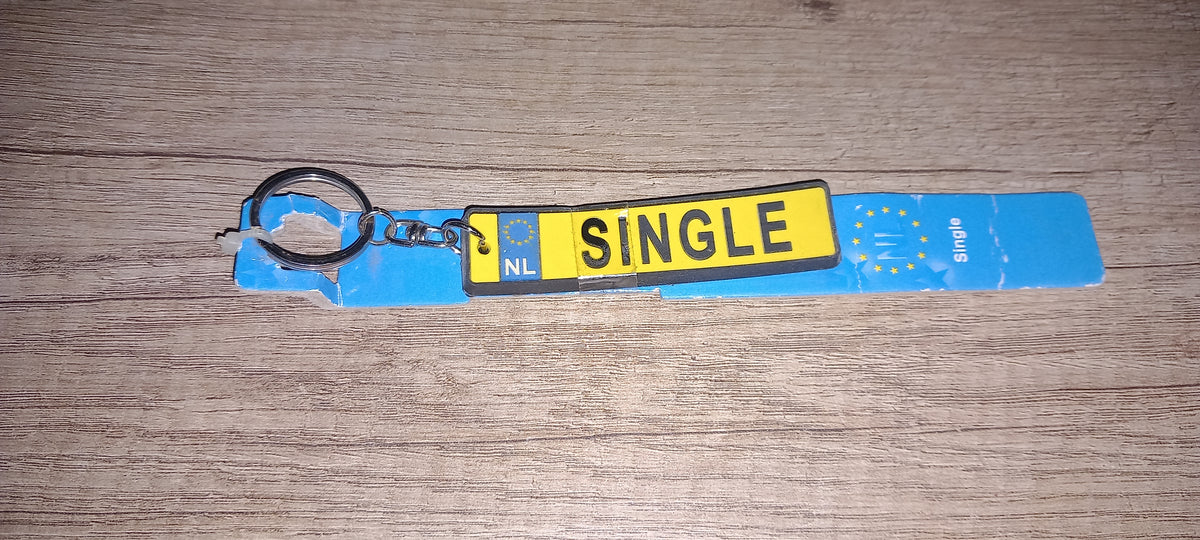 Sleutelhanger kenteken: Single