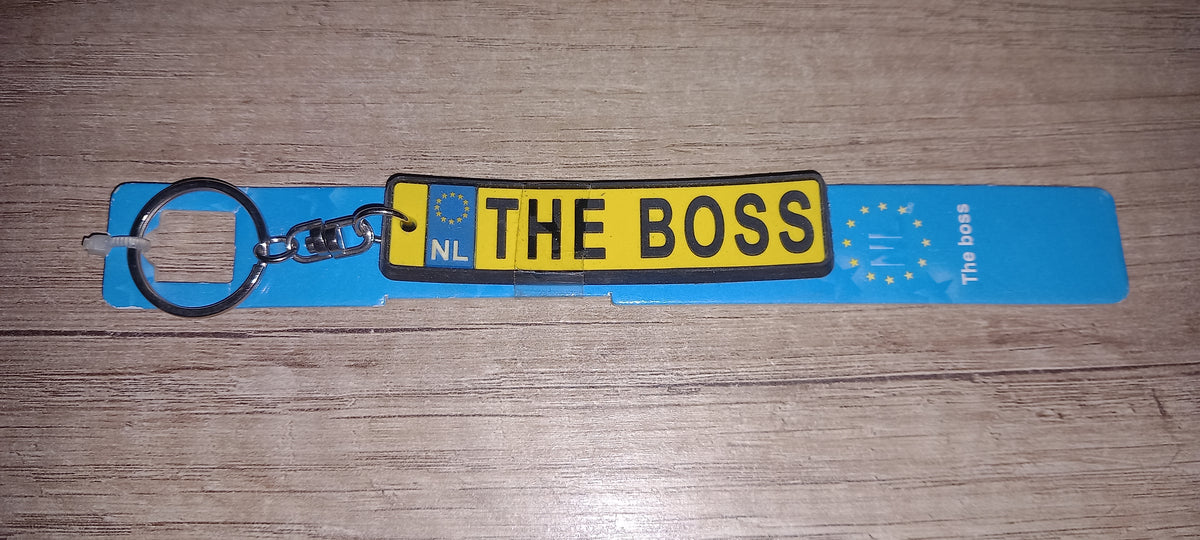 Sleutelhanger kenteken: The boss