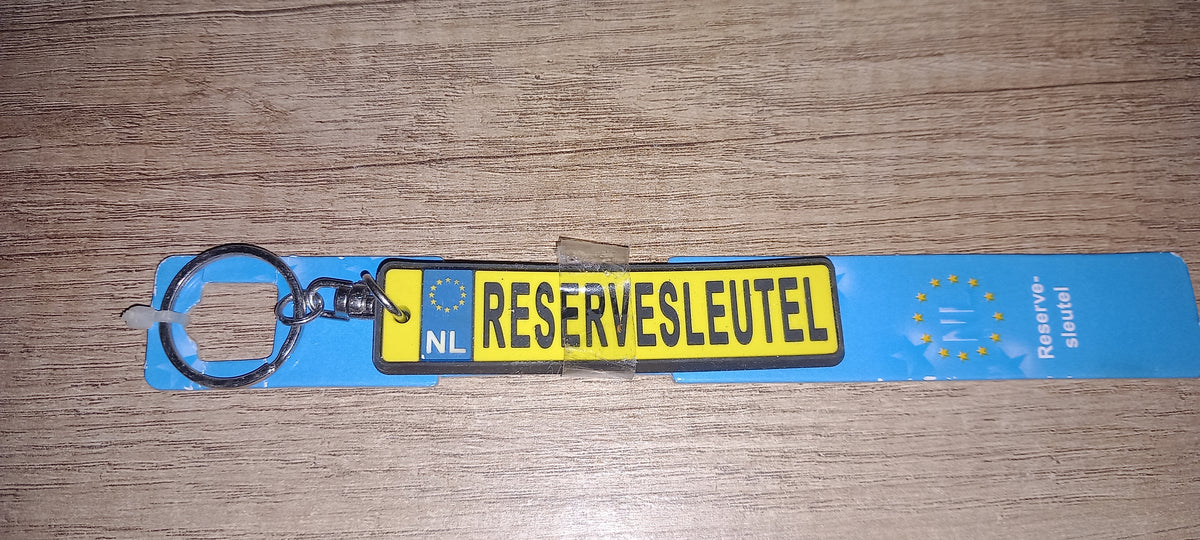 Sleutelhanger kenteken: Reservesleutel
