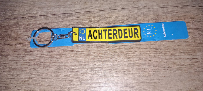 Sleutelhanger kenteken: Achterdeur
