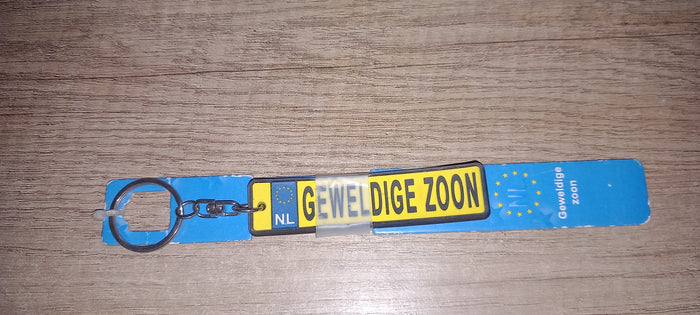 Sleutelhanger kenteken: Geweldige zoon