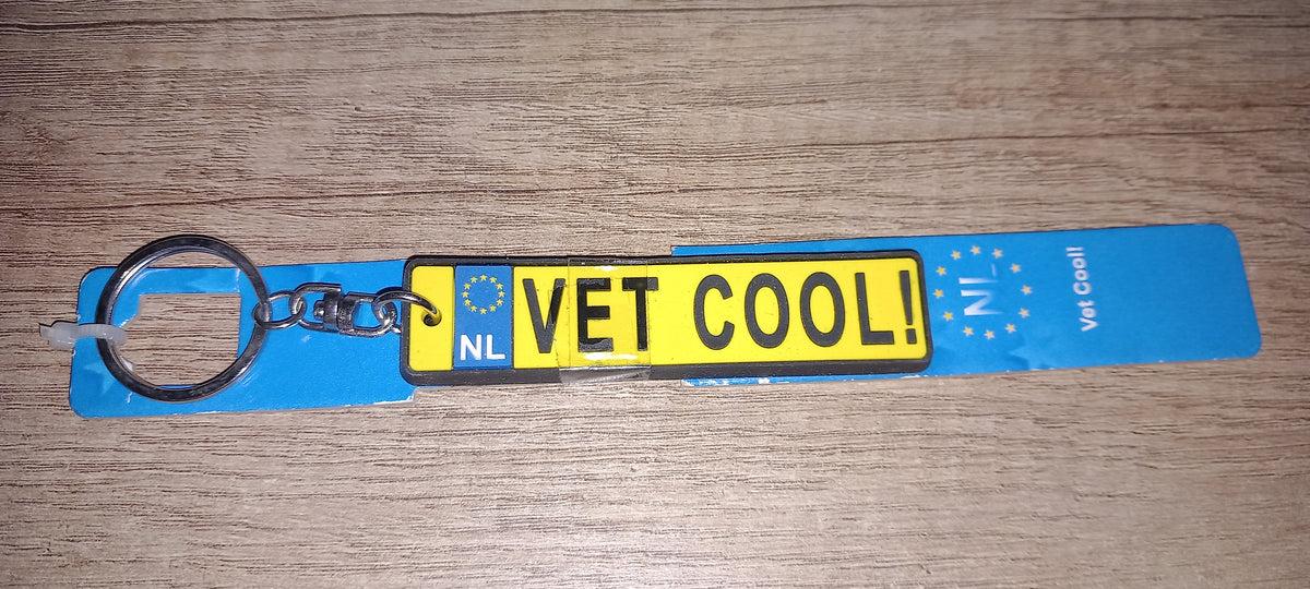 Sleutelhanger kenteken: Vet cool!