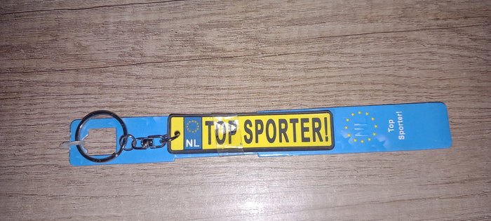 Sleutelhanger kenteken: Top sporter!