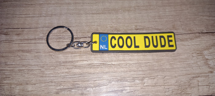Sleutelhanger kenteken: Cool dude
