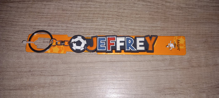 Sleutelhanger voetbal: Jeffrey