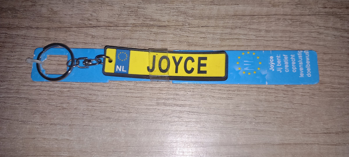 Sleutelhanger kenteken: Joyce