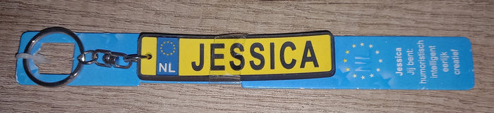 Sleutelhanger kenteken: Jessica