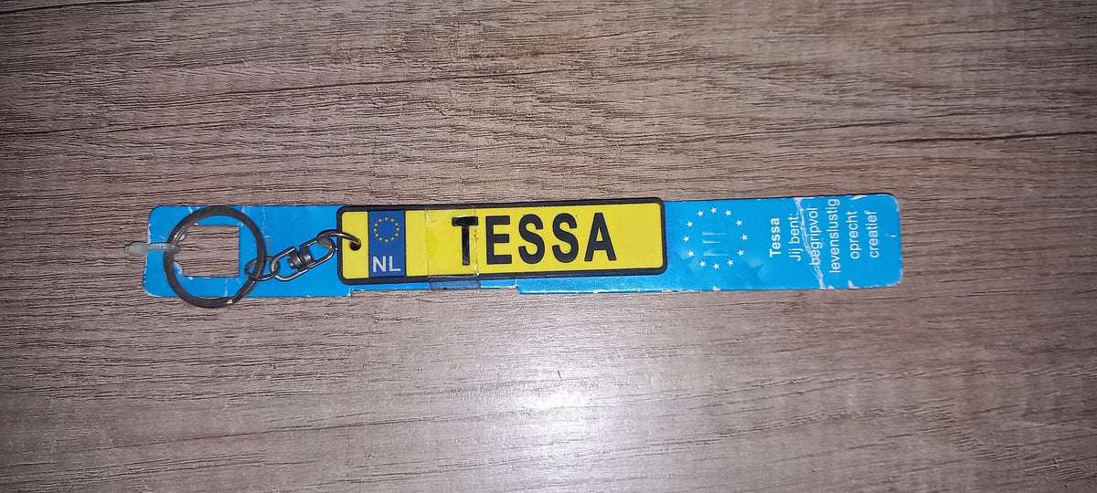 Sleutelhanger kenteken: Tessa