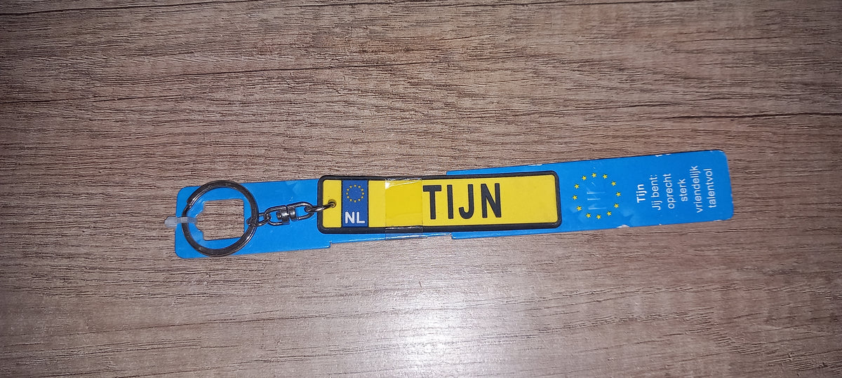 Sleutelhanger kenteken: Tijn