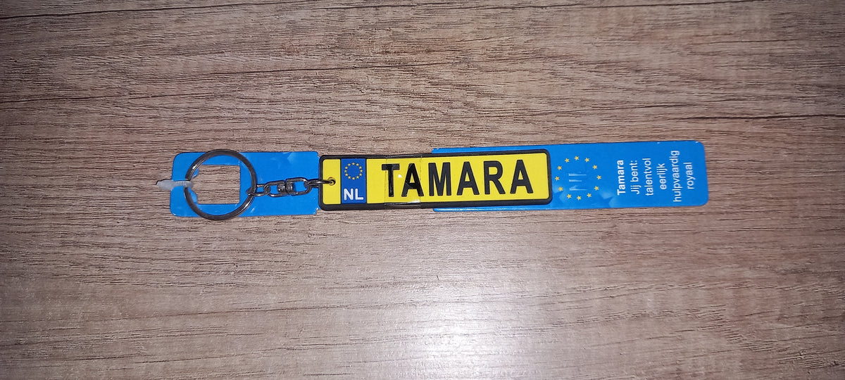 Sleutelhanger kenteken: Tamara