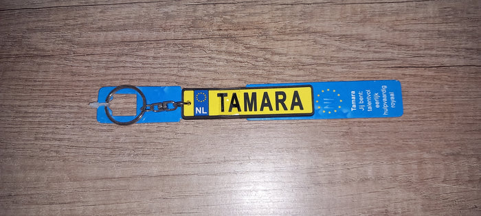 Sleutelhanger kenteken: Tamara