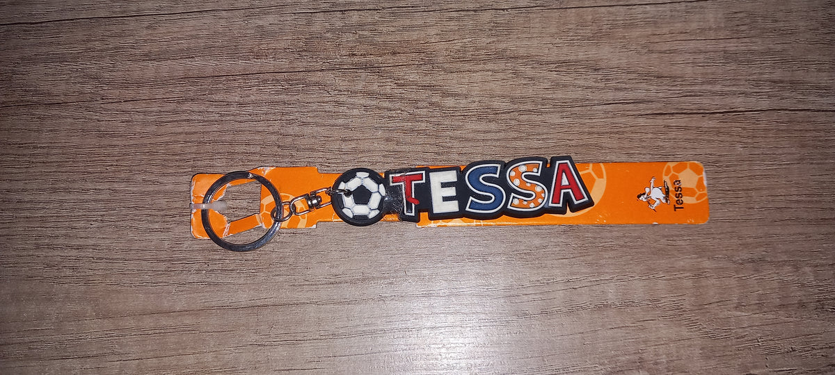 Sleutelhanger voetbal: Tessa
