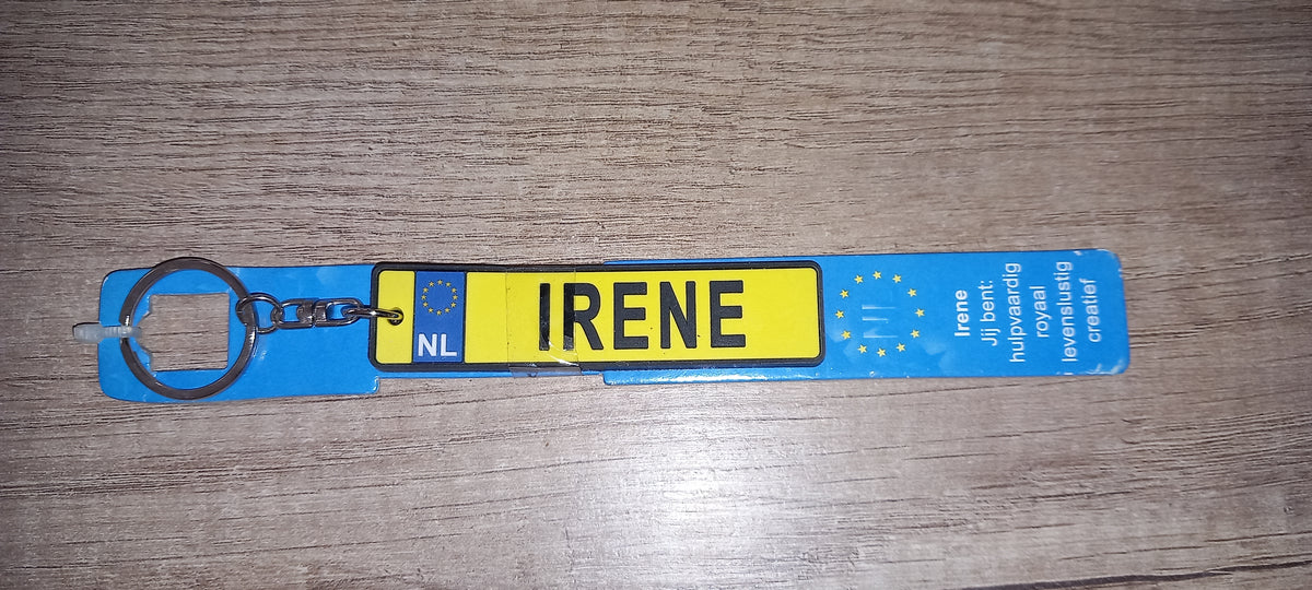 Sleutelhanger kenteken: Irene
