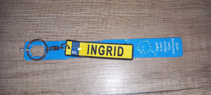 Sleutelhanger kenteken: Ingrid