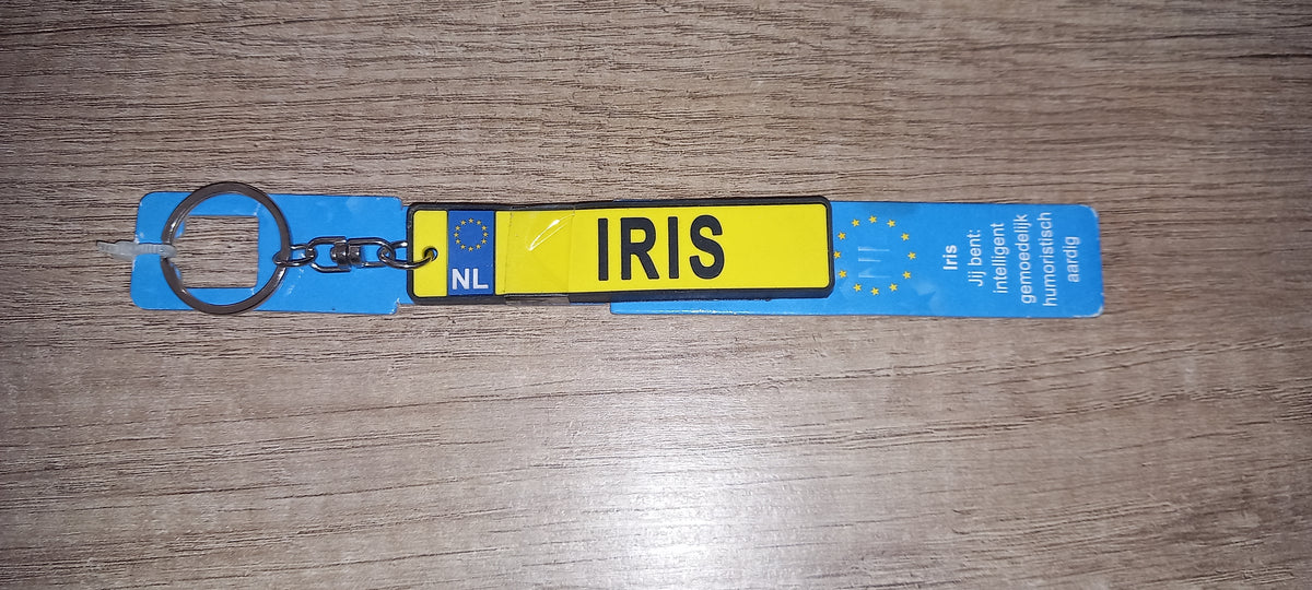 Sleutelhanger kenteken: Iris