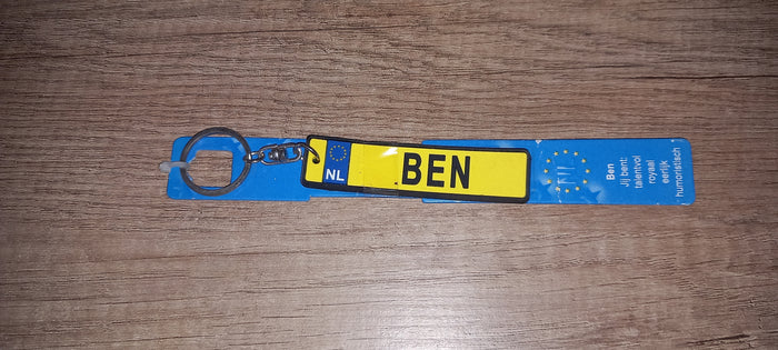Sleutelhanger kenteken: Ben