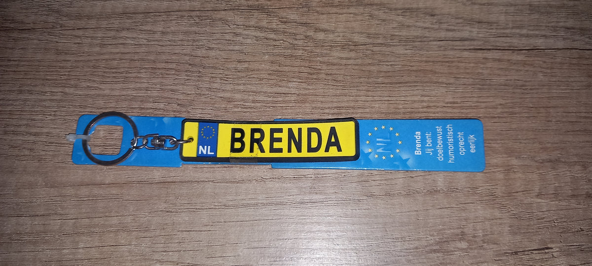 Sleutelhanger kenteken: Brenda