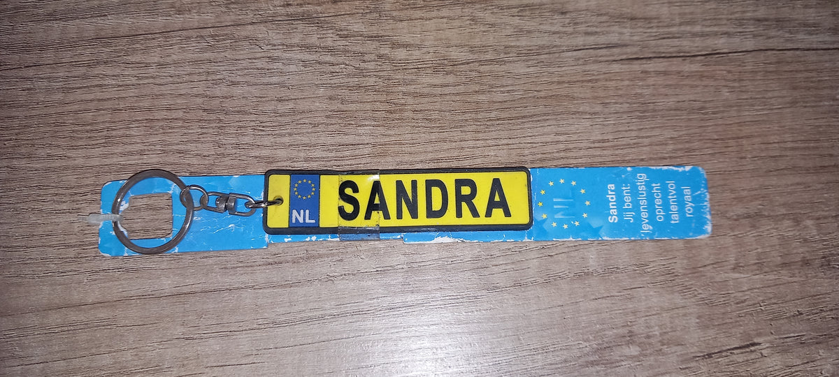 Sleutelhanger kenteken: Sandra