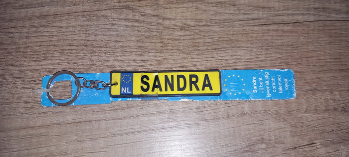 Sleutelhanger kenteken: Sandra