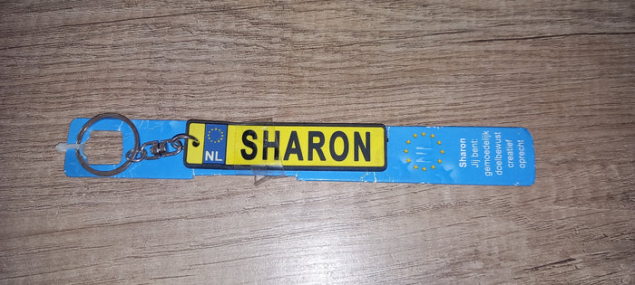 Sleutelhanger kenteken: Sharon
