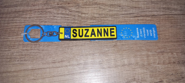 Sleutelhanger kenteken: Suzanne