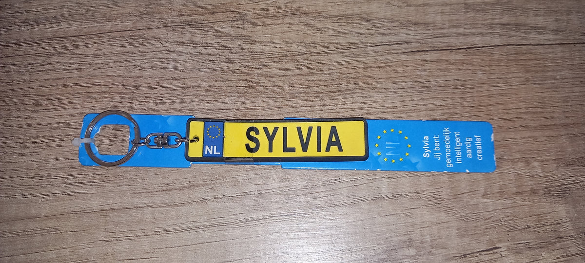 Sleutelhanger kenteken: Sylvia