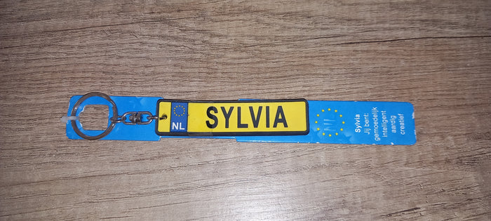 Sleutelhanger kenteken: Sylvia