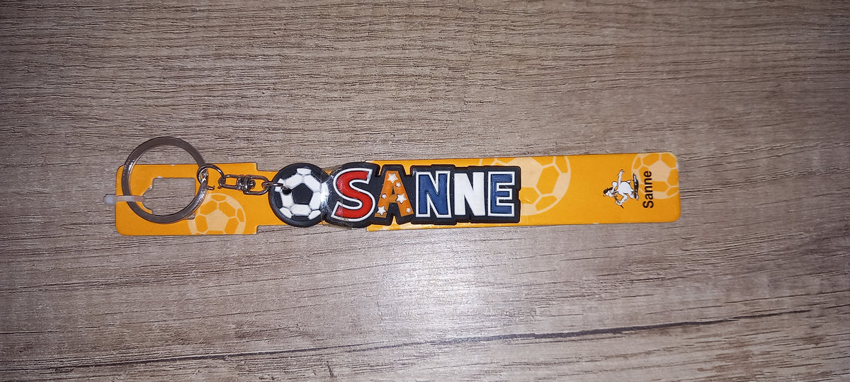 Sleutelhanger voetbal: Sanne