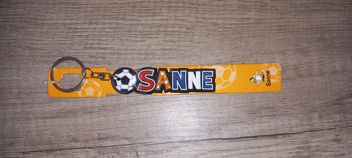 Sleutelhanger voetbal: Sanne