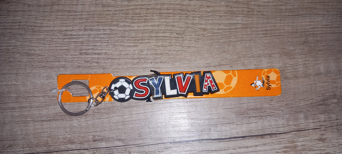 Sleutelhanger voetbal: Sylvia