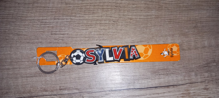 Sleutelhanger voetbal: Sylvia