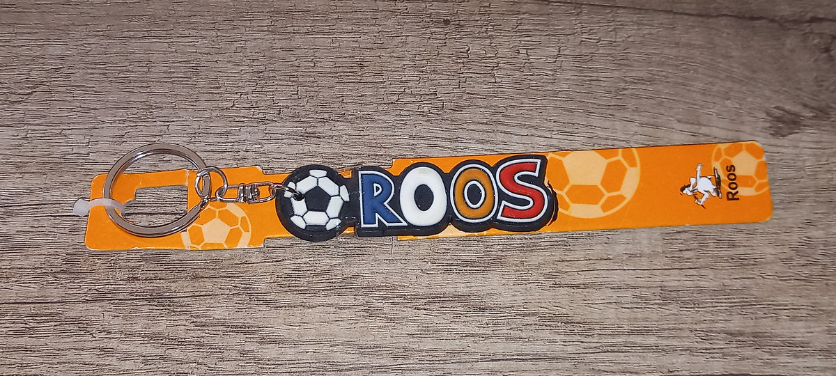 Sleutelhanger voetbal: Roos