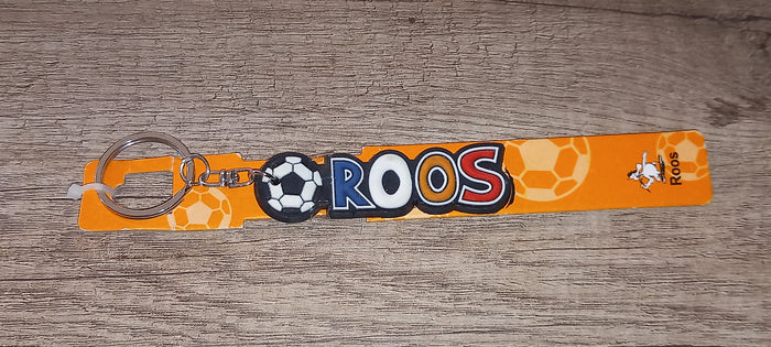 Sleutelhanger voetbal: Roos