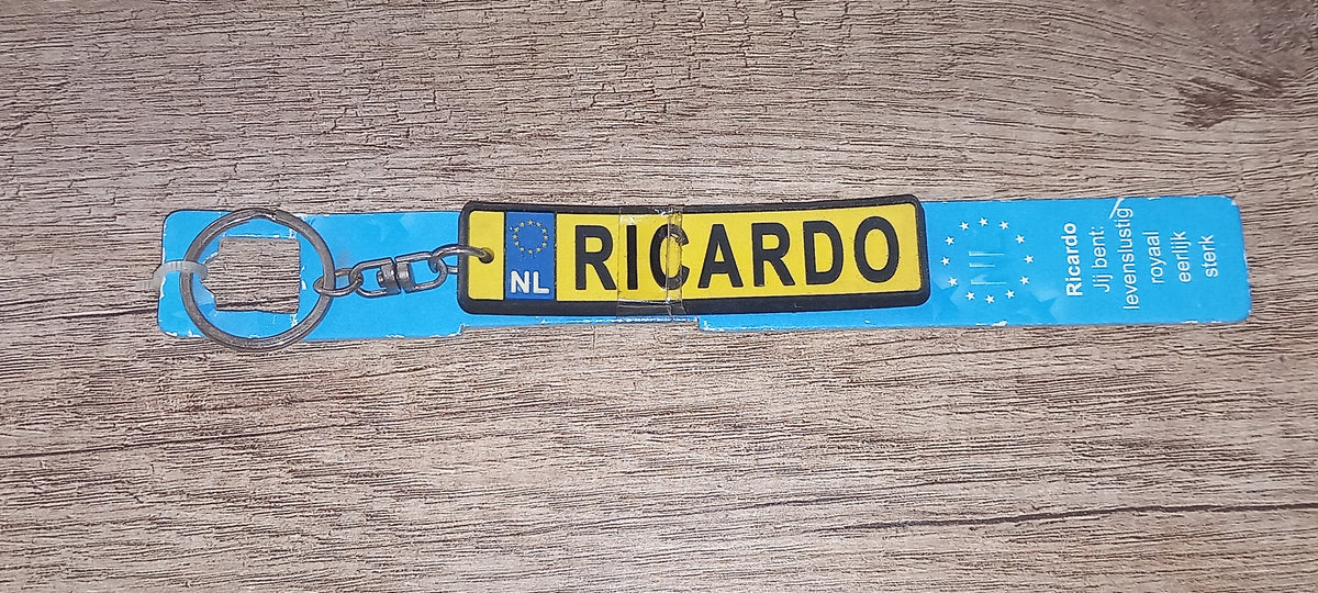 Sleutelhanger kenteken: Ricardo