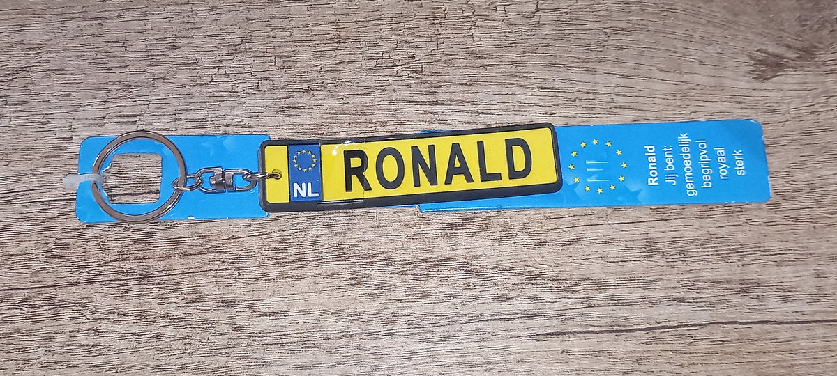 Sleutelhanger kenteken: Ronald