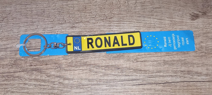 Sleutelhanger kenteken: Ronald