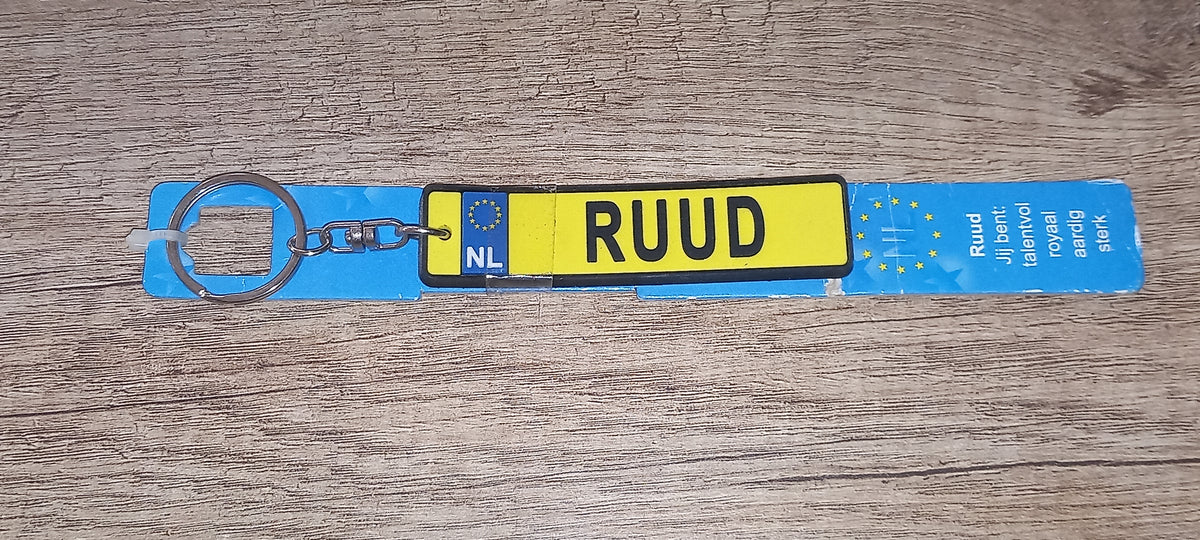 Sleutelhanger kenteken: Ruud