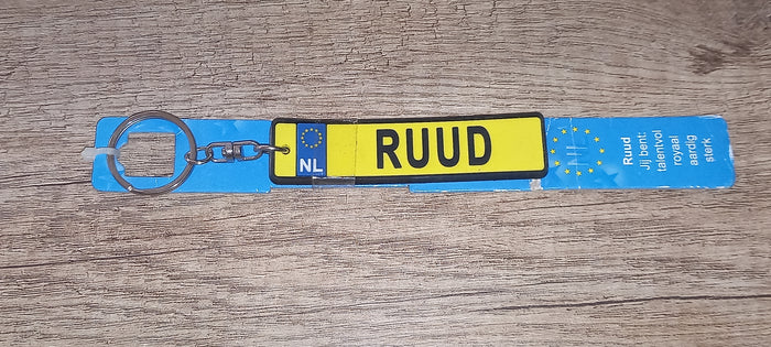 Sleutelhanger kenteken: Ruud