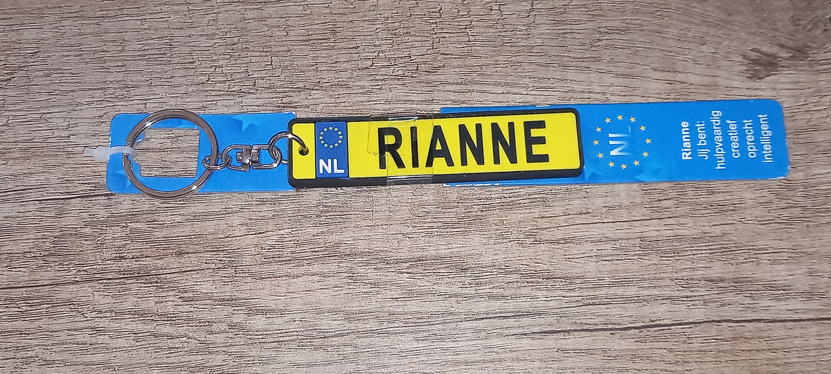 Sleutelhanger kenteken: Rianne