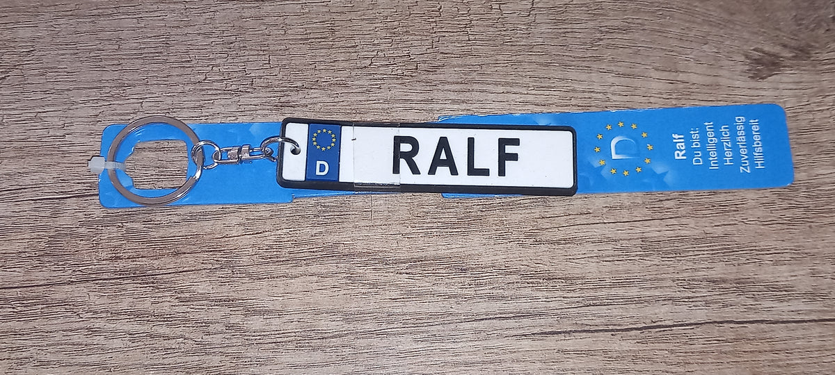 Sleutelhanger kenteken Duits: Ralf