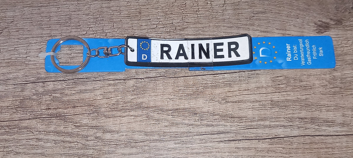 Sleutelhanger kenteken Duits: Rainer